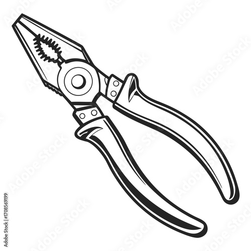 pliers isolated on white background
