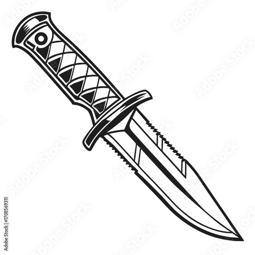 vector illustration of a sword