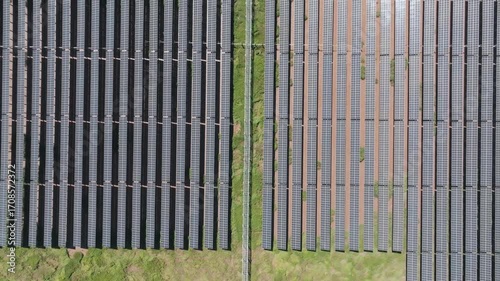 Wallpaper Mural aerail view solar power station on beach Torontodigital.ca