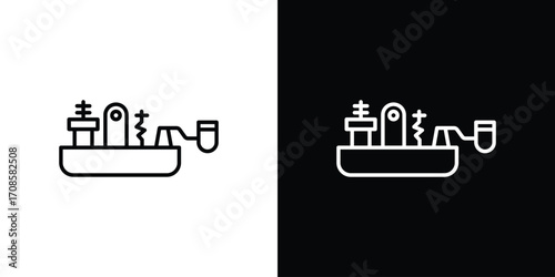 Morse code icon in line design. Editable stroke icons.