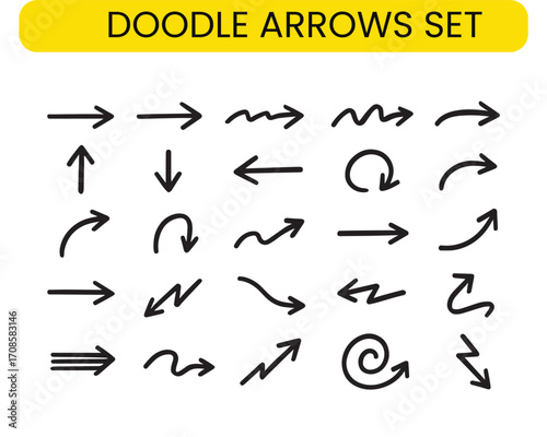 Bold Marker Doodle Arrows