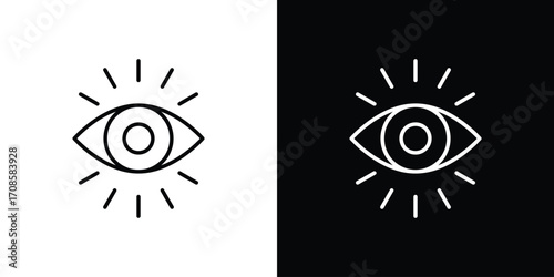 Impressions icon in line design. Editable stroke icons.