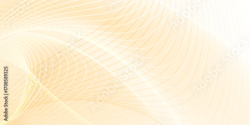 Gentle, curved white lines create a sense of movement on a light orange, forming an abstract background.