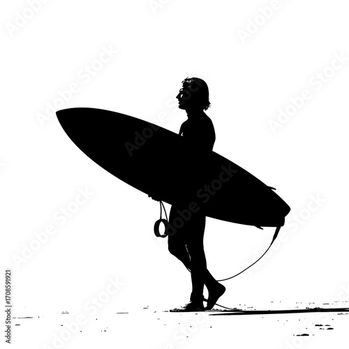 surfer silhouette vector