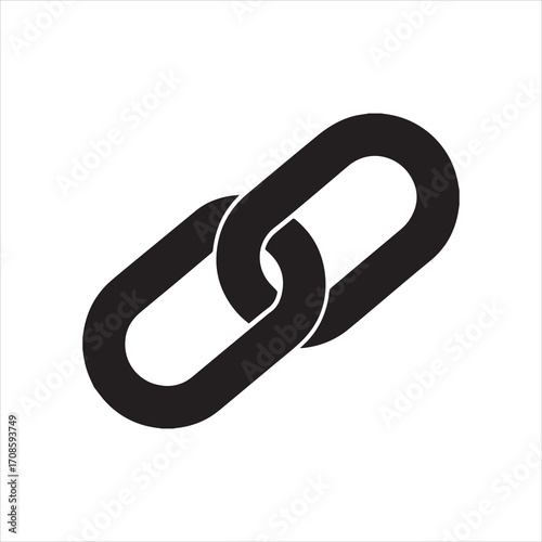 link silhouette vector illustration
