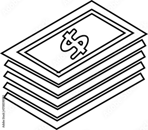 Investment line icon . Investment, Profit, Asset, Investor, Portfolio, Dividend, Capital, Risk, Inflation icons vector, vector illustration !	