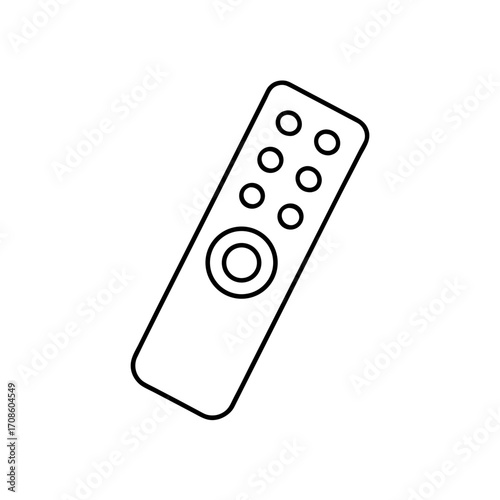 Outline of a remote control on transparent background