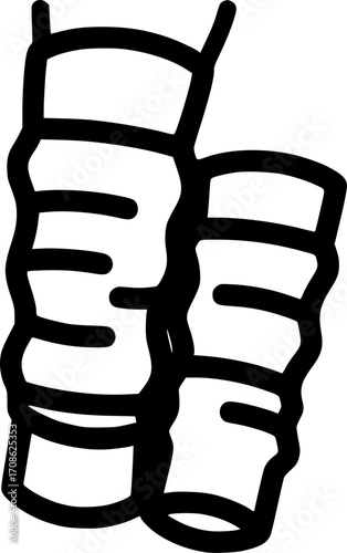 Leg warmers outline icon vector
