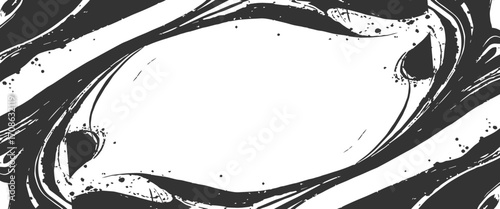 Marbled stone surface glitch effect on a white black png design..	