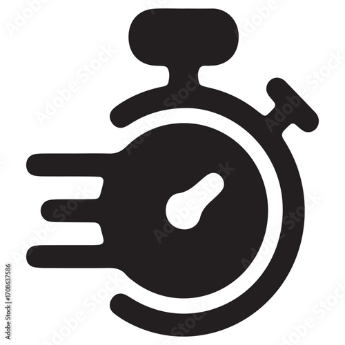 vector illustration of stop watch