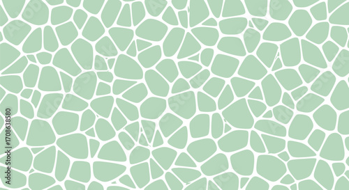 Light green mosaic pattern with irregular shapes and lines editable stock