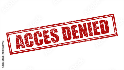 Acces denied stamp with grunge texture