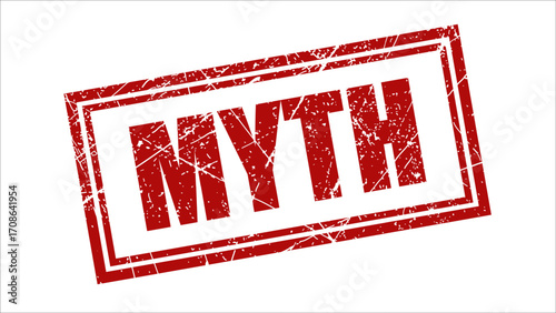 MYTH stamp with grunge texture