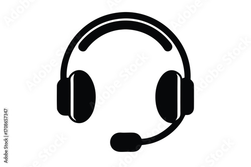 support headset vector icon