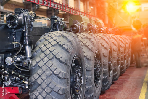 Production line at Wheel Tractor Plant showcases assembly of military vehicle components