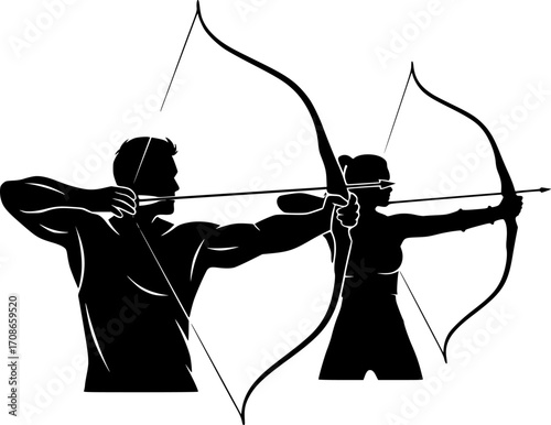 Archery silhouettes