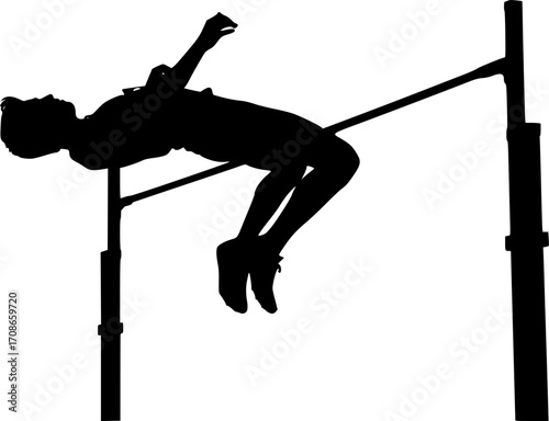 High jump silhouette