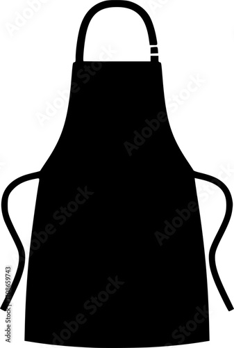 Cooking apron silhouette
