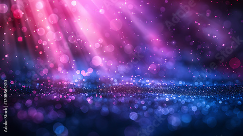 Pink  Blue Glitter Spotlight.