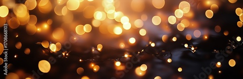 Bright and Colorful Bokeh Lights Create a Magical Atmosphere at a Night Event.