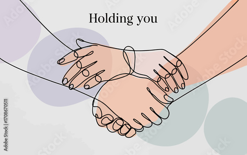 Elegant supportive sympathy greeting card design