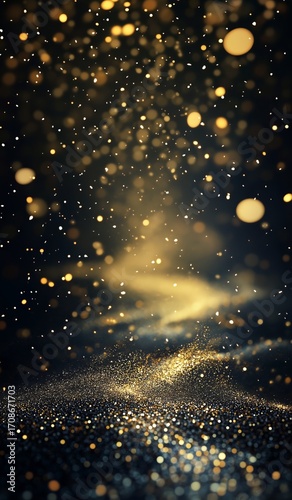 Light Beams Filter Through Trees, Creating a Magical Atmosphere With Floating...