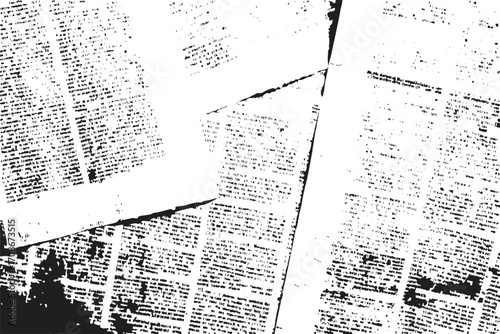 Halftone abstract abstract grunge texture Newspaper old vintage for creative design. Vector white and black newspaper paper grunge pattern old aged texture.