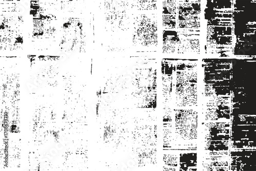 abstract grunge texture Newspaper old vintage for creative design. Vector white and black newspaper paper grunge pattern old aged texture.