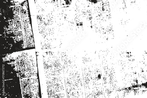 abstract grunge texture Newspaper old vintage for creative design. Vector white and black newspaper paper grunge pattern old aged texture.