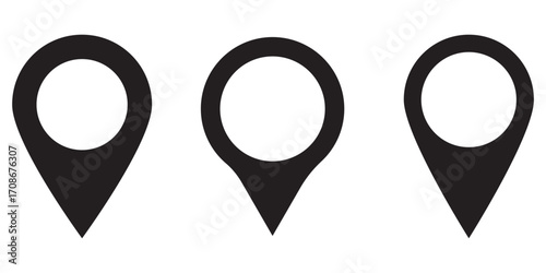 Location icon. Map pin icon set. location marker. location pin. Map pin icon vector illustration eps 10.