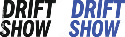 Drift show tire tracks abstract vector design element editable vector