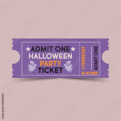 halloween coupon tickets, for party