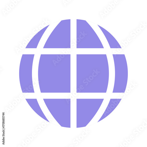Blue Globe World, International Online Connection Icon