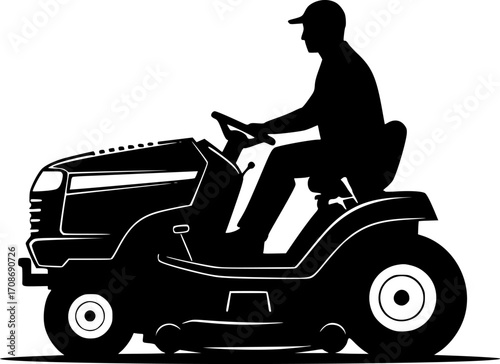Riding mower silhouette, Riding mower svg, Lawn mower svg, Lawn mower silhouette, Riding mower bundle, Riding mower vector