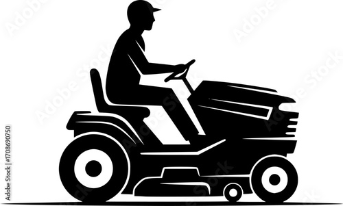 Riding mower silhouette, Riding mower svg, Lawn mower svg, Lawn mower silhouette, Riding mower bundle, Riding mower vector