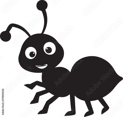 Cute Cartoon Ant Illustration