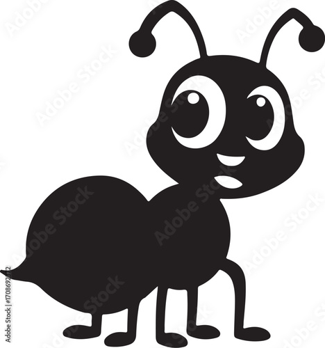 Cute Cartoon Ant Illustration