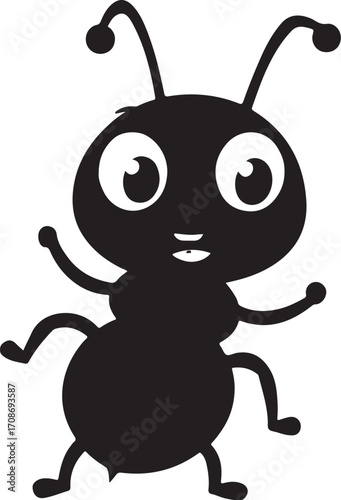 Cute Cartoon Ant Illustration