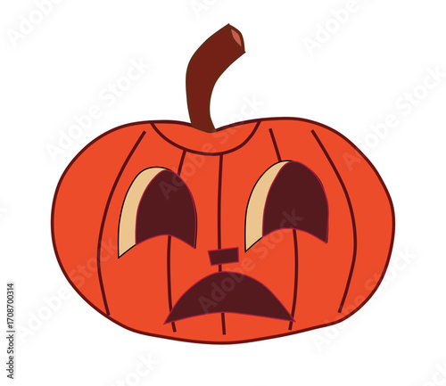 halloween pumpkin head