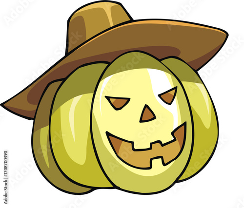 halloween pumpkin head