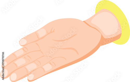 Hands Playing String Game: Cat’s Cradle with Blue String, Fun Childhood Activity Vector Illustration