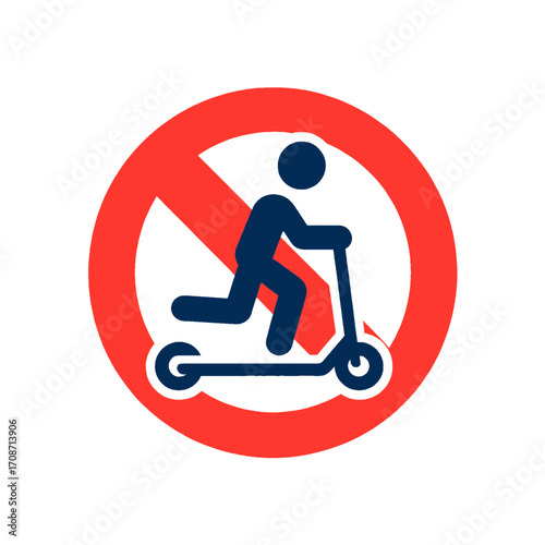 Scooter riding ban graphic