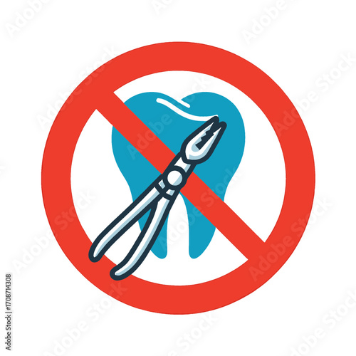 Prohibition sign for dental procedures