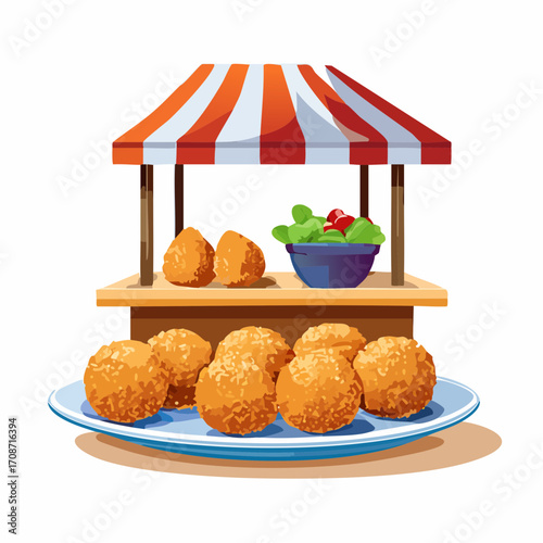 Arancini, fritierte Reisbällchen