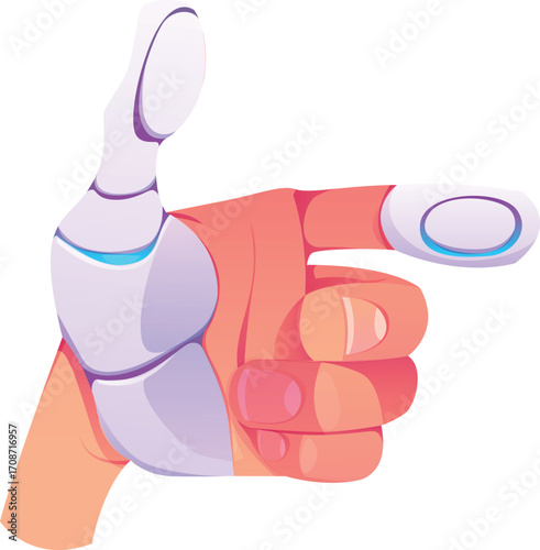 Hands Playing String Game: Cat’s Cradle with Blue String, Fun Childhood Activity Vector Illustration