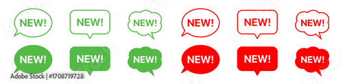 New Bubble Speech Icon Set with Chat Dialog Symbols Messaging UI Elements Modern Vector Illustration for Digital Communication
