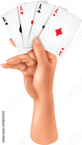 Hands Playing String Game: Cat’s Cradle with Blue String, Fun Childhood Activity Vector Illustration