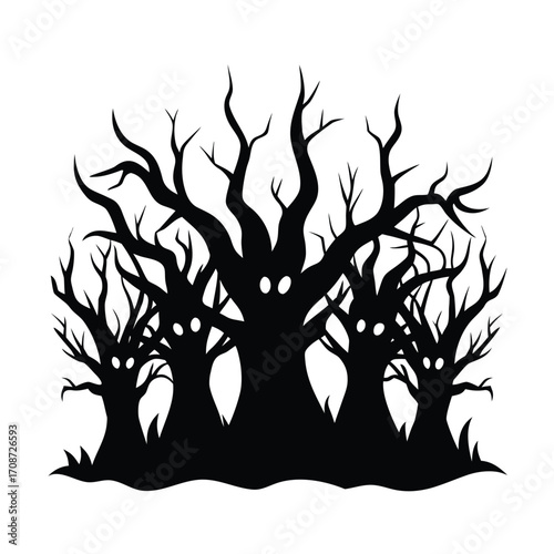 Cursed Forest of Twisted Trees with Eyes