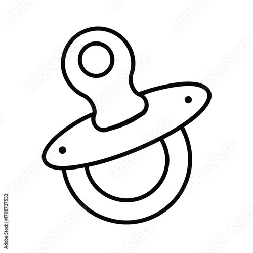 Baby pacifier icon
