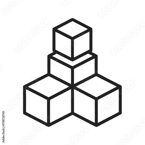 Stacked cubes